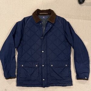 Vineyard Vines Men's Dark Blue Quilted Jacket